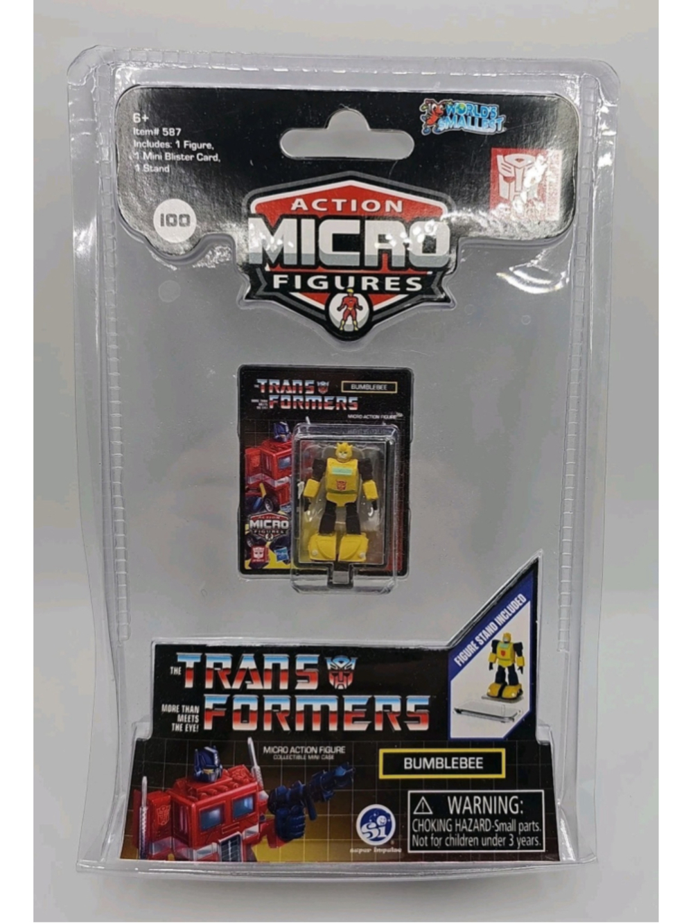Worlds Smallest Transformers Bumblebee Figure 2020 Hasbro New In Package Stand